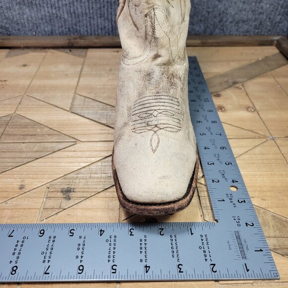 Shyanne Distressed Boots Women's 9.5 Brown Leather Western Cowgirl Snip Toe - Picture 16 of 16